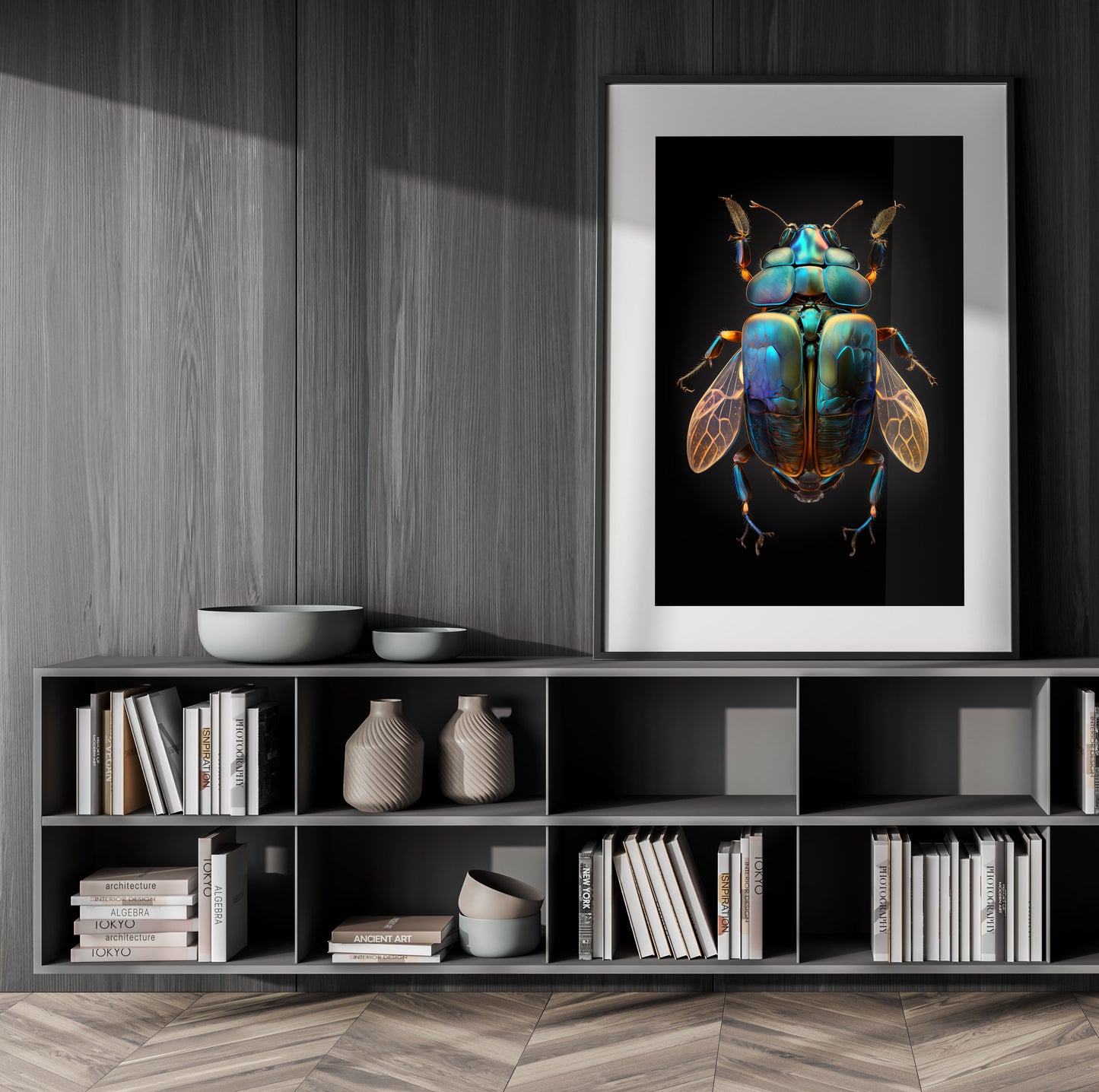 Turquoise Beetle Fine Art Photography Print - High-Resolution Macro Photography - Iridescent Beetle - Nature Wall Art
